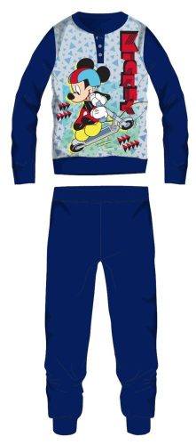Disney Mickey Mouse pyjama épais en coton d'hiver pour enfants - pyjama en flanelle de coton - bleu foncé - 98