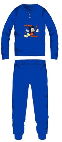 Pyjama en flanelle en coton Mickey Mouse - pyjama épais d'hiver pour enfants - bleu moyen - 110