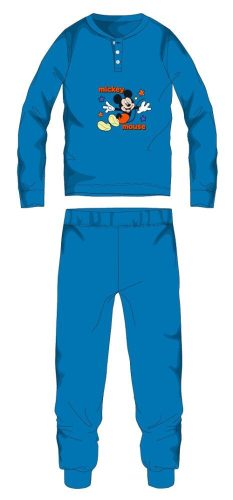 Pyjama en flanelle en coton Mickey Mouse - pyjama épais d'hiver pour enfants - bleu clair - 116