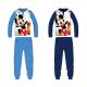Pyjama en jersey en coton Mickey Mouse pour enfants - bleu clair - 104