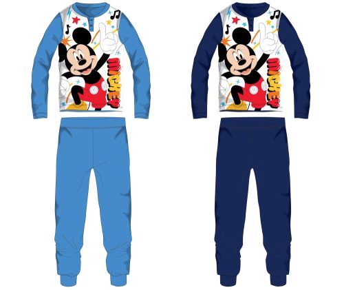 Pyjama en jersey en coton Mickey Mouse pour enfants - bleu clair - 98