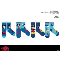   Chaussettes en coton normales pour enfants Disney Mickey Mouse - 4 paires/paquet