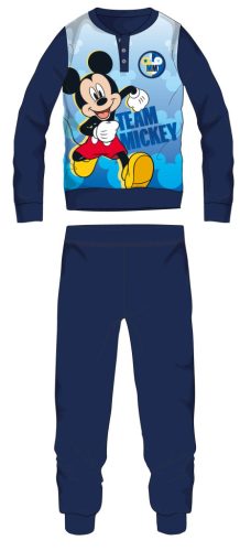 Pyjama en polaire Mickey Mouse - pyjama épais d'hiver pour enfants - bleu foncé - 110