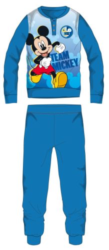 Pyjama en polaire Mickey Mouse - pyjama épais d'hiver pour enfants - bleu clair - 110