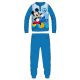 Pyjama en polaire Mickey Mouse - pyjama épais d'hiver pour enfants - bleu clair - 128