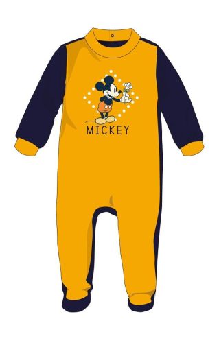 Barboteuse en velours Mickey Mouse Disney - jaune - pour bébé de 0 à 1 mois