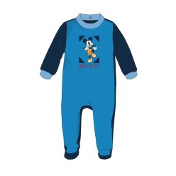   Disney Mickey Mouse combinaison en velours pour bébé - bleu foncé - pour bébé de 1 à 3 mois