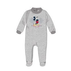   Disney Mickey Mouse combinaison en velours pour bébé - gris - pour bébé de 3 à 6 mois