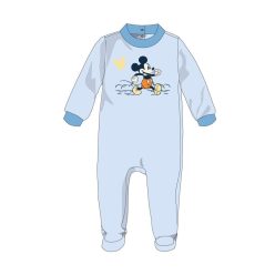   Disney Mickey Mouse combinaison en velours pour bébé - bleu clair - pour bébé de 1 à 3 mois