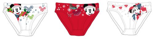 Caleçon pour garçon Disney Mickey Mouse de Noël - 3 pièces de caleçons en coton
