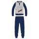 Pyjama en coton fin pour homme Disney Mickey Mouse - pyjama en jersey - gris clair-bleu foncé - XL