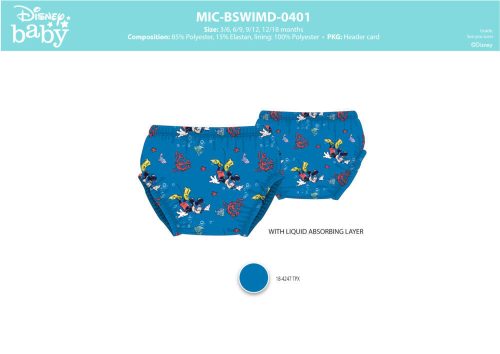 Couches de natation Mickey Mouse pour bébés garçons