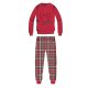 Pyjama épais pour homme Mickey Mouse pour Noël - pyjama flanelle de coton - L