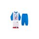 Pyjama long en coton fin pour enfants - Mickey Mouse - 98 - bleu moyen