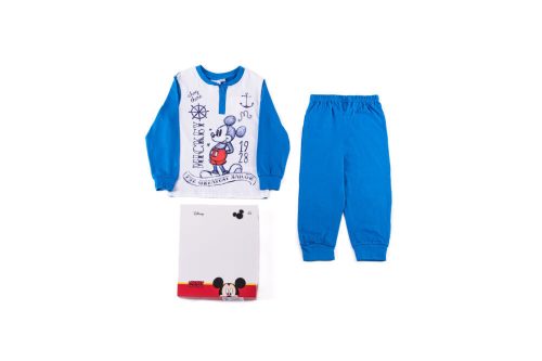 Pyjama long en coton fin pour enfants - Mickey Mouse