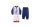 Pyjama long en coton fin pour enfants - Mickey Mouse - 110 - bleu foncé