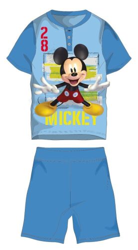 Pyjama en jersey en coton à manches courtes pour enfants Disney Mickey Mouse - bleu clair - 104