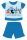 Pyjama bébé Mickey Mouse Disney à manches courtes pour l'été - pyjama en jersey de coton - avec inscription Mickey Superstar - bleu moyen - 80