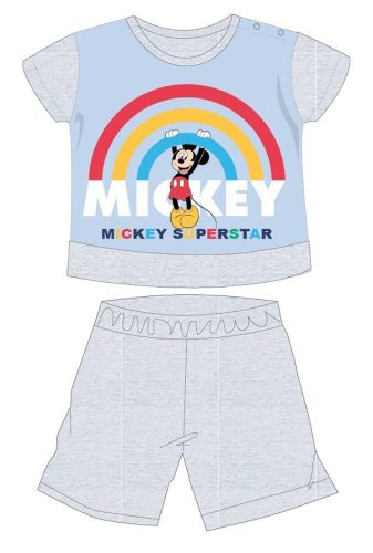 Pyjama bébé Mickey Mouse Disney à manches courtes pour l'été - pyjama en jersey de coton