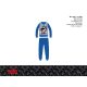 Disney Mickey Mouse pyjama en coton fin pour enfants - pyjama en jersey - bleu moyen - 110