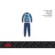 Disney Mickey Mouse pyjama en coton fin pour enfants - pyjama en jersey - bleu foncé - 98