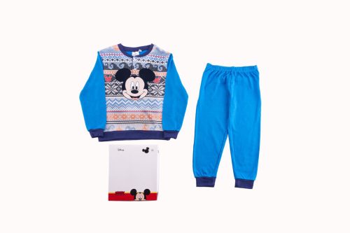 Pyjama en coton épais pour enfants - Mickey Mouse - bleu moyen - 98