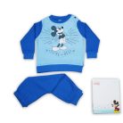 Pyjama épais en coton d'hiver pour bébé - Mickey Mouse - the Best - bleu moyen - 92