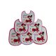 Bavoir Minnie Mouse pour bébé 6 pièces/paquet - bavoir en coton - rose clair-rose-rose foncé-rose-pink-rouge-violet
