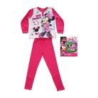 Pyjama long en coton fin pour enfants - Minnie Mouse - Jersey - rose - 110