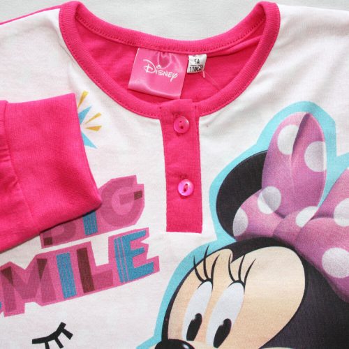 Pyjama long en coton fin pour enfants - Minnie Mouse - Jersey - rose - 122
