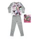 Pyjama long en coton fin pour enfants - Minnie Mouse - Jersey - gris - 116
