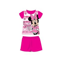   Pyjama d'été en coton à manches courtes pour enfants - Disney Minnie Mouse - rayé - rose - 122