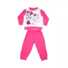 Grenouillère bébé en coton fin à manches longues - Minnie Mouse à cœurs - Jersey - rose - 80