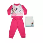 Grenouillère bébé en coton fin à manches longues - Minnie Mouse à pois - Jersey - rose - 98