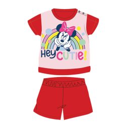   Pyjama d'été en coton à manches courtes pour bébé - Disney Minnie Mouse - rouge - 92
