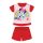 Pyjama d'été en coton à manches courtes pour bébé - Disney Minnie Mouse - rouge - 92
