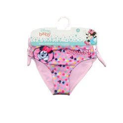   Maillot de bain pour bébé fille - Minnie Mouse - Avec inscription Hey cutie - rose clair - 92