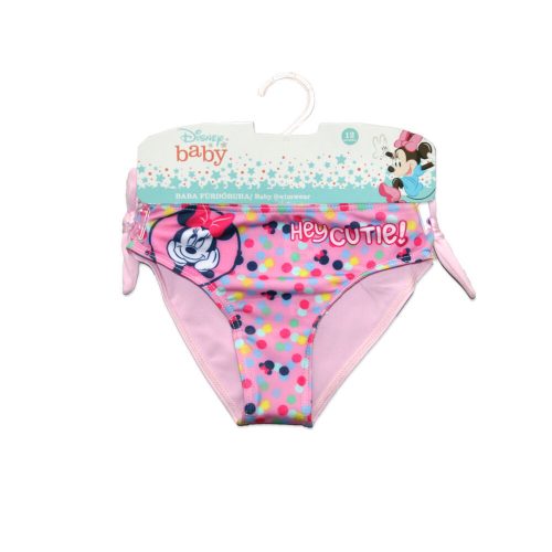Maillot de bain pour bébé fille - Minnie Mouse - Avec inscription Hey cutie - rose clair - 92