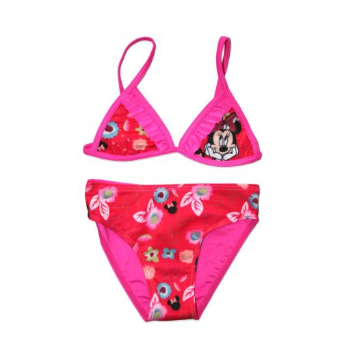 Maillot de bain deux pièces Minnie Mouse de Disney pour filles - motif floral - rose - 104