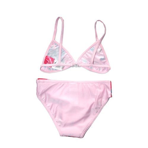 Maillot de bain deux pièces pour filles Disney Minnie Mouse - motif floral - rose clair - 98