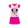 Pyjama d'été en coton à manches courtes pour enfants - Disney Minnie Mouse - avec inscription Minnie - rose - 122