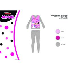   Pyjama d'hiver en interlock de coton pour enfants - Minnie Mouse Disney - gris - 98
