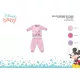 Pyjama bébé en interlock de coton d'hiver - Disney Minnie Mouse - rose clair - 98