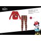 Pyjama en coton épais d'hiver pour enfants - pyjama en flanelle - Disney Minnie Mouse - rouge - 122