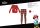 Pyjama en coton épais d'hiver pour enfants - pyjama en flanelle - Disney Minnie Mouse - rouge - 128