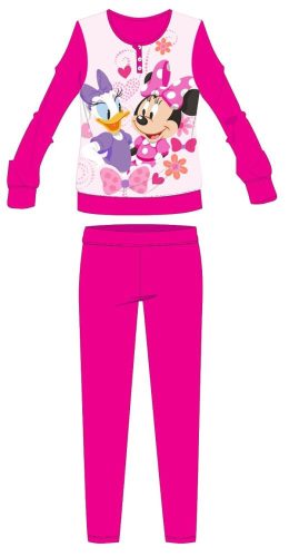 Disney Minnie Mouse pyjama épais en coton d'hiver pour enfants - pyjama en flanelle de coton - rose - 116