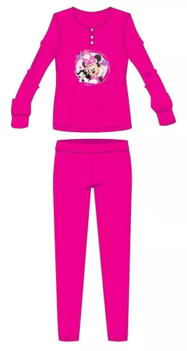 Pyjama en flanelle de coton Disney Minnie Mouse - pyjama épais d'hiver pour enfants - rose - 128