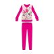 Disney Minnie Mouse pyjama en coton d'hiver pour enfants - pyjama en interlock - motif fleuri - rose - 134-140