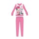 Pyjama en coton d'hiver pour enfants Disney Minnie Mouse - pyjama interlock - motif papillon - rose - 110
