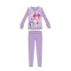 Pyjama en coton d'hiver pour enfants Disney Minnie Mouse - pyjama interlock - motif papillon - violet clair - 122